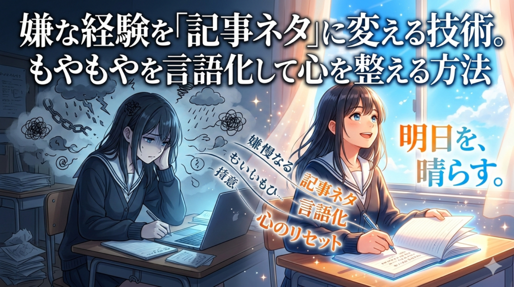 「明日を、晴らす。」というキャッチコピーが書かれた、たげたぽこ（tagetapoco）のブランドイメージ画像。