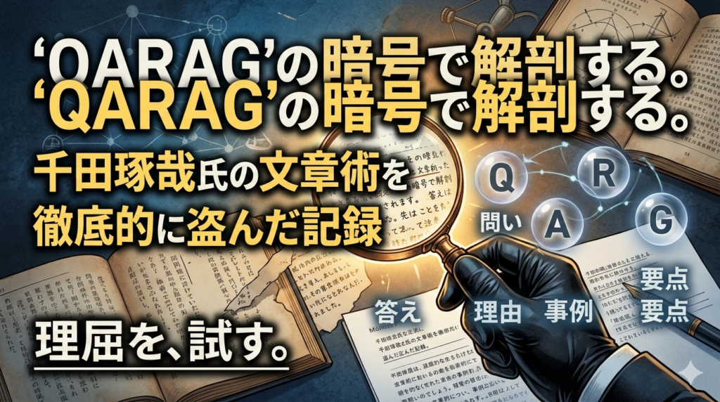「理屈を、試す。」というキャッチコピーが書かれた、たげたぽこ（tagetapoco）のブランドイメージ画像。